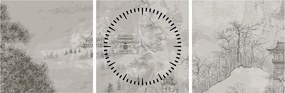 Tablou - Peisaj chinezesc (cu ceas) (90x30 cm)
