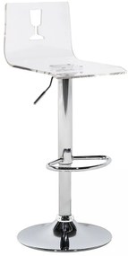 Set scaune tip bar 2buc. Bozen (transparent) (plastic alb). 1009972