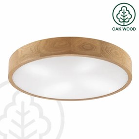 Brilagi - Plafonieră LED CARVALHO 4xE27/60W/230V, stejar, diam. 57,5 cm