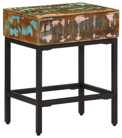 338473 vidaXL Masă laterală, 40x30x51 cm, lemn masiv reciclat