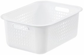 Coș de depozitare SmartStore Modern, alb, 37 x 28x 15 cm, 37 x 28 x 15 cm