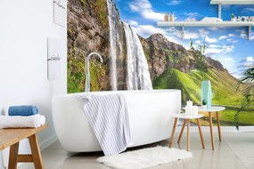 Fototapet autoadeziv cascada Seljalandsfoss