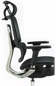 Scaun de birou Winner Lux negru/crom
