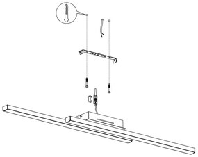 Plafonieră LED RGBW dimabilă FRAIOLI-ZLED/32W/230V negru Eglo 900079