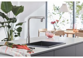 GROHE 31653AP0 - Chiuvetă K700U 457 × 406 mm, piatră/negru