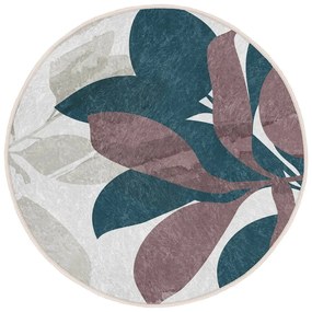 Covor rotund lavabil adecvat și pentru aspiratoare robot ø 80 cm Comfort – Mila Home