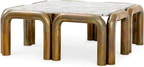 Masuta Cafea LUX cu Blat din Marmura, Sunwood