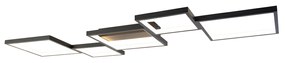 Plafoniera neagra cu LED inclus, cu dimmer 3 trepte, 5 lumini - Lejo