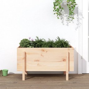 vidaXL Strat înălțat de grădină, 101x50x57 cm, lemn masiv de pin