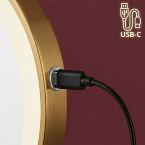 Oglindă LED Glow Old Gold