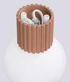 Aplică de perete maro deschis ø 12 cm Orbital – Sollux