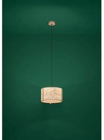 Lustră pe cablu Eglo 390323 HONTONGAS 1xE27/25W/230V bej