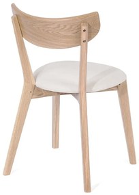 Scaun de sufragerie din stejar cu șezut alb Arch - Bonami Selection