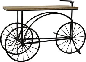 Consolă vintage tip bar din metal și lemn, „Bycicle"