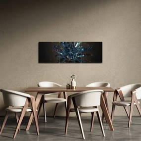 Tablou cu cristale (cu ceas) (90x30 cm)