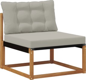 vidaXL Canapea Medie pentru Exterior Lemn Solid de Acacia natural