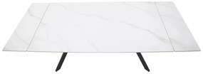 Masa extensibila Imperia alb/negru L160-220xl90