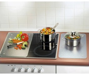 Protecții de aragaz 2 buc. din sticlă temperată 52x30 cm Transparent – Allstar