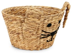 Coș de jucării pentru copii în culoare naturală din zambilă de apă ø 35x26 cm Rabbit – Compactor