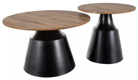 Măsuță de cafea Kioni II, stejar artisan / negru