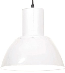 vidaXL Lampă suspendată, 25 W, alb, rotund, 28,5 cm, E27