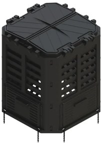 Compost 360 L - negru