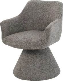 Scaun pivotant AMBIENTO tesatura Chenille maro