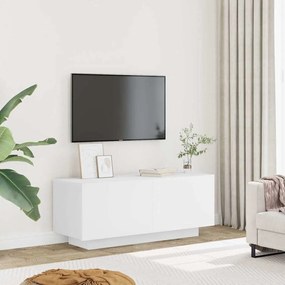 vidaXL Comodă TV, alb, 100x35x40 cm, lemn prelucrat