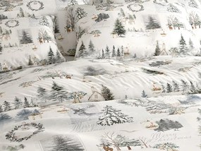 Lenjerie de pat din bumbac WINTER WHISPER colorata Dimensiune lenjerie de pat: 70 x 90 cm | 140 x 200 cm