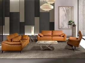 Canapea design LUX 3 locuri Brown Leather