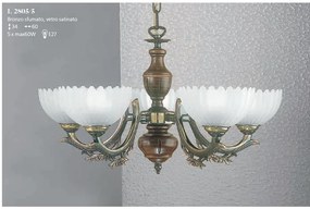 Candelabru clasic cu 5 brate design italian 2805