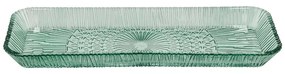 Platou verde din sticlă 14x38 cm Kusintha – Bitz