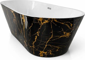 Cada baie freestanding Portofino Negru