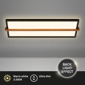 Briloner 3846015 - Plafonieră LED, 22 W, 230 V, 60,5 x 20 cm
