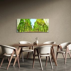 Tablou - Privire spre pădure (120x50 cm)