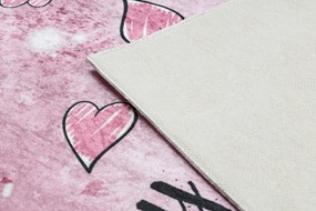 BAMBINO 2185 covor lavabil Balerina, pisicuta pentru copii anti-alunecare roz - SECUNDAR-COTATI PRODUSUL
