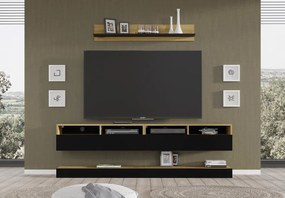 Mobilier living Dual B (Negru + Stejar artisan). 1124923