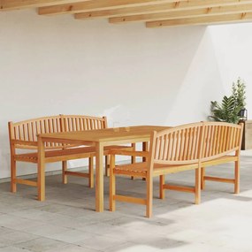 Set mobilier pentru gradina, 3 piese, lemn masiv de tec
