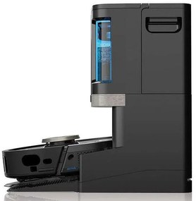 Aspirator robot Shark PowerDetect Max RV2800ZEEU, 650W, 0.3 L, 372 m², 360° LiDAR, Autonomie pana la 110 min, Detectare margini umede, Negru