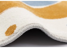 Covor pentru copii galben ocru-fildeș ø120 cm Joyful Gold – FD