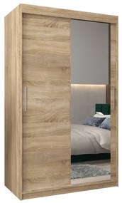 Dulap de haine 120 cm Toki 2 (stejar sonoma + stejar sonoma). 1064984