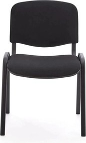 Scaun ISO, negru, stofa, 53x55x82 cm