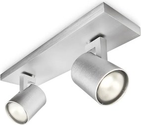 Philips - Spot LED RGBW reglabil RUNNER 2xGU10/6,5W/230V crom mat