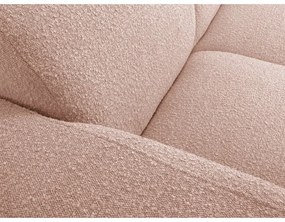 Canapea roz cu tapițerie din stofă bouclé 170 cm Molino – Micadoni Home