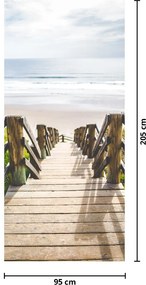 Fototapet pentru ușă - Intrarea la plajă (95x205cm)