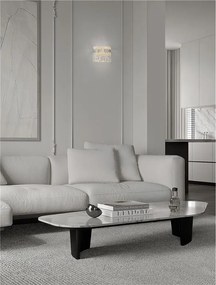 Aplica de perete LED crom, cristale sticla NUVIA