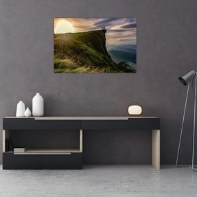 Tablou - Femei la stânci (90x60 cm)