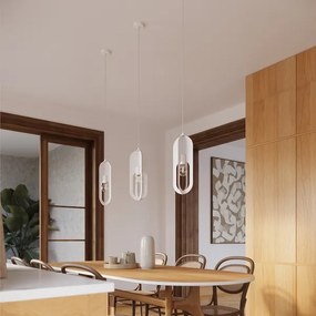 Lustră pe cablu Sollux SL.1360 NICUS 1xE27/15W/230V alb