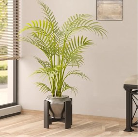 Suport ghiveci Anca, din metal, culoare negru