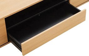 Comoda TV suspendata LOFT 150cm natur/ negru